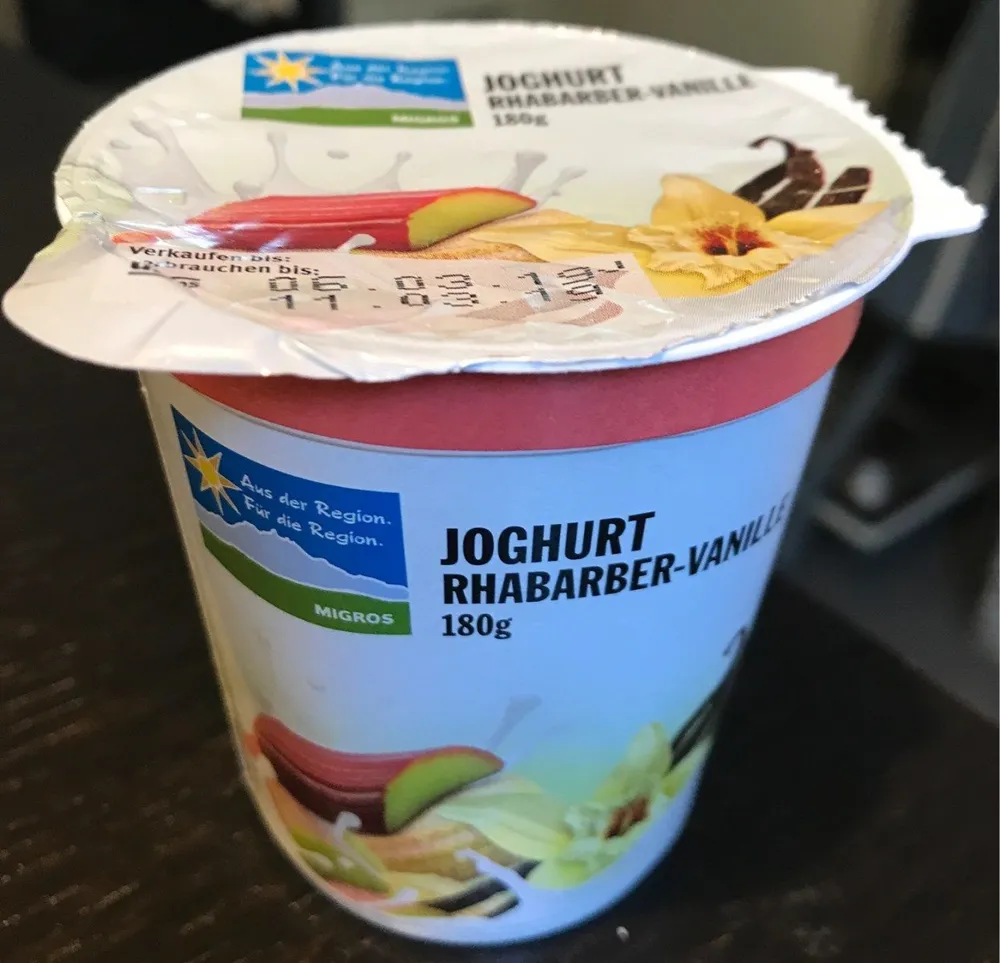 Joghurt Rhabarber Vanille