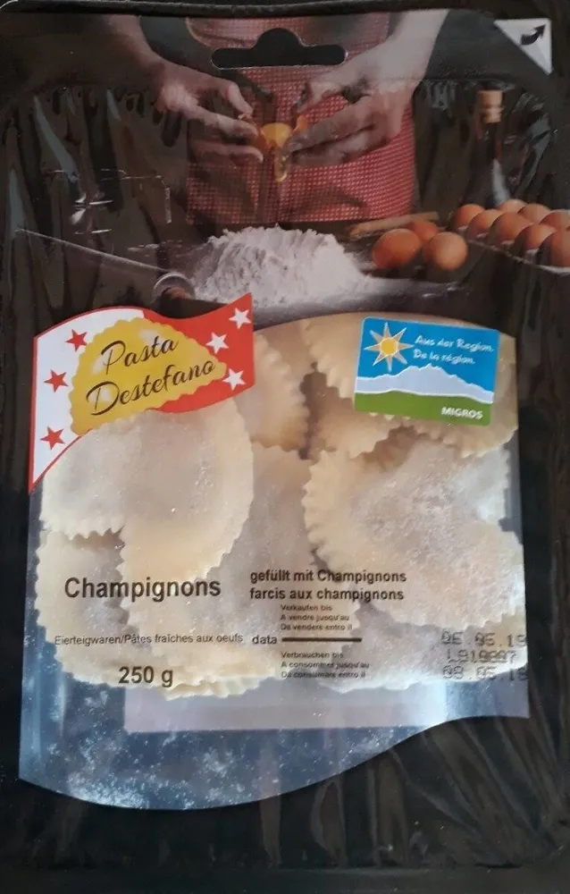 Pâtes fraîches fourrées aux champignons