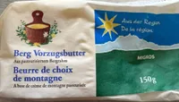 Beurre de choix de montagne