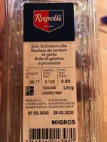 Roulesu de jambon et gelée