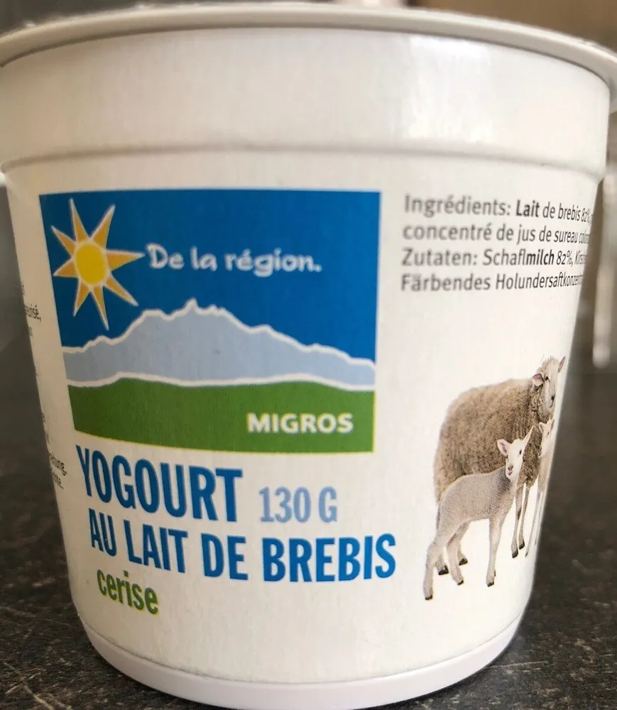Yogourt cerise au lait de brebis
