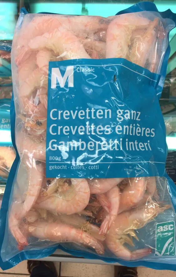 Crevettes entières
