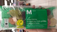 Bonbons aux fruits gélifiés