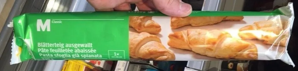 Pâte feuilletée abaissée