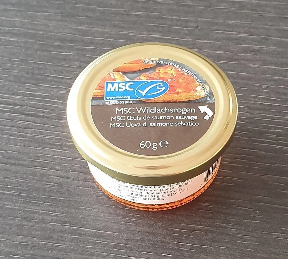 MSC œufs de saumon sauvage