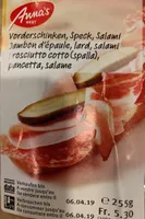 Vorderschinken Speck Salami Sandwiches