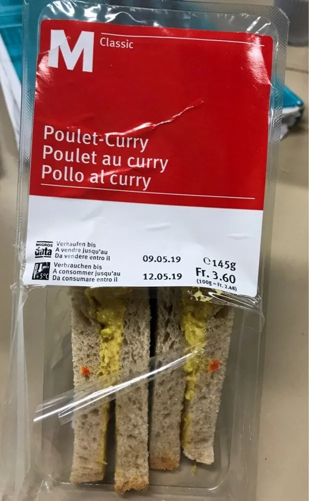 Sandwich Poulet au Curry