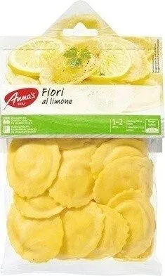 Pâtes fraîches aux oeufs farcies au fromage et au citron