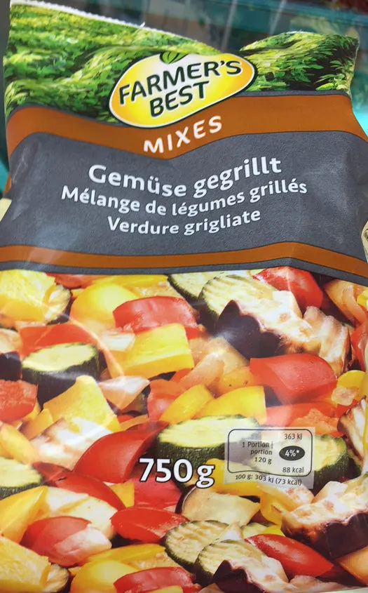 Mélange de légumes grillées
