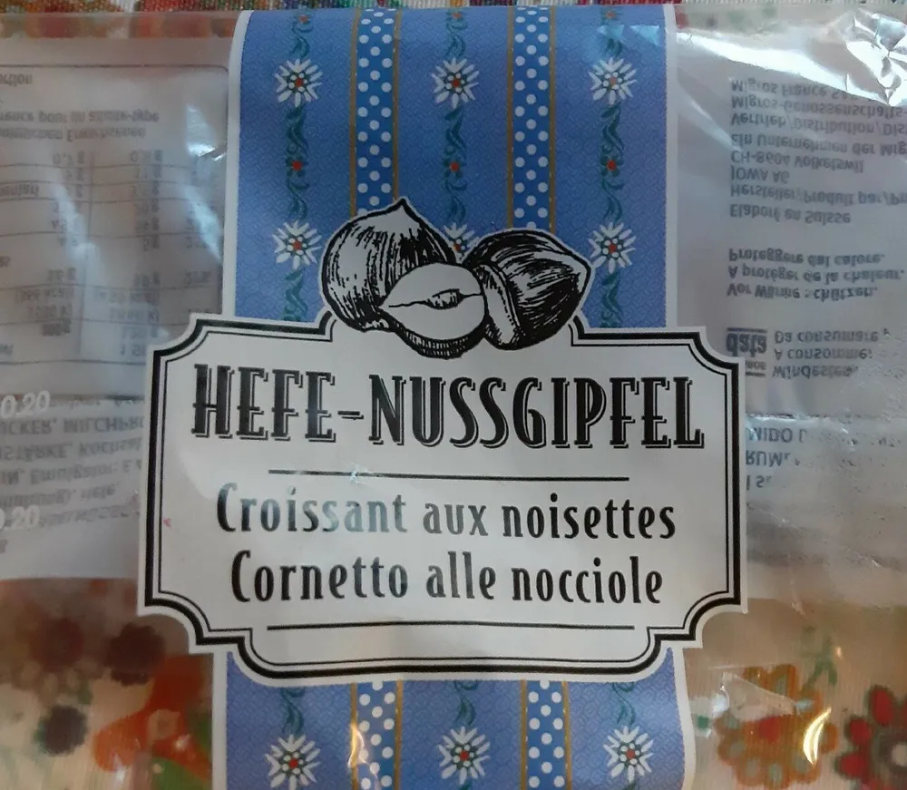 Croissants aux noisettes