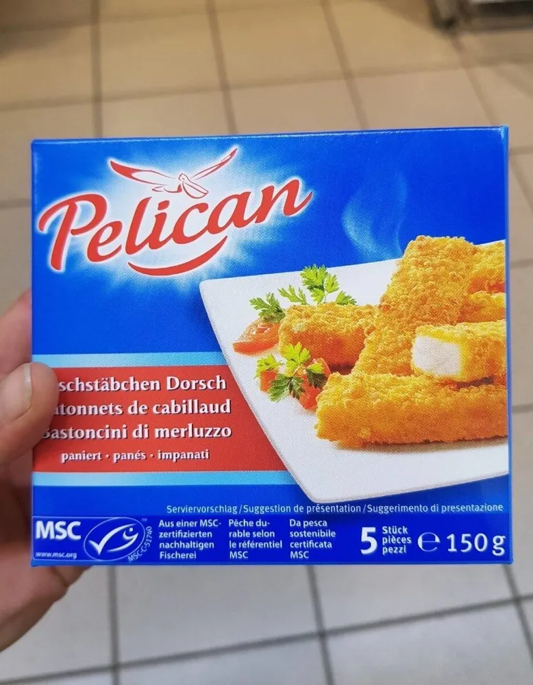 Bâtonnets de cabillaud
