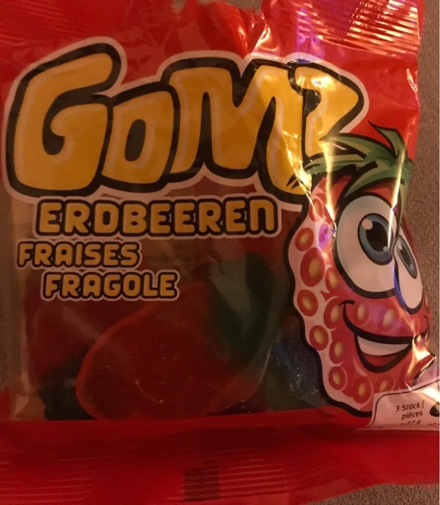 Bonbons gélifiés au goût de fraise
