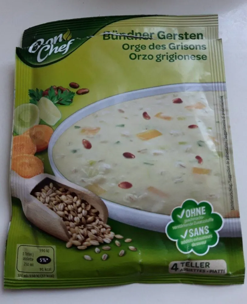 Potage orge des grisons