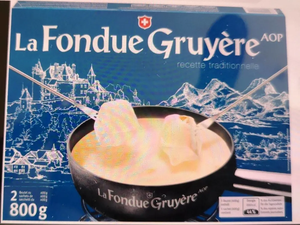 La fondue gruyère aop