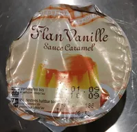 Flan vanille sauce caramel
