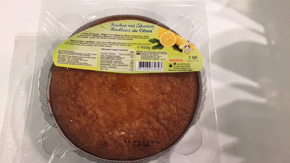 Moelleux au Citron