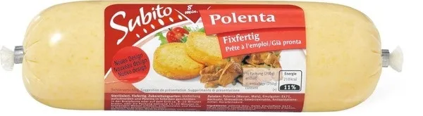 Polenta prête à l'emploi