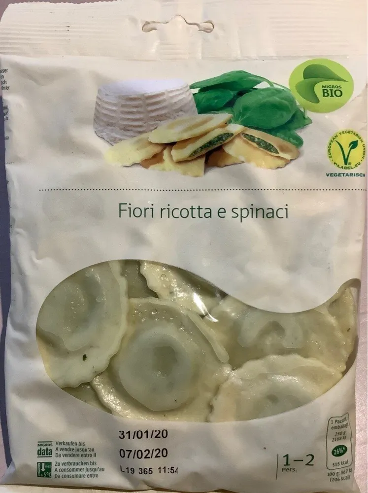 Fiori ricotta e spinaci