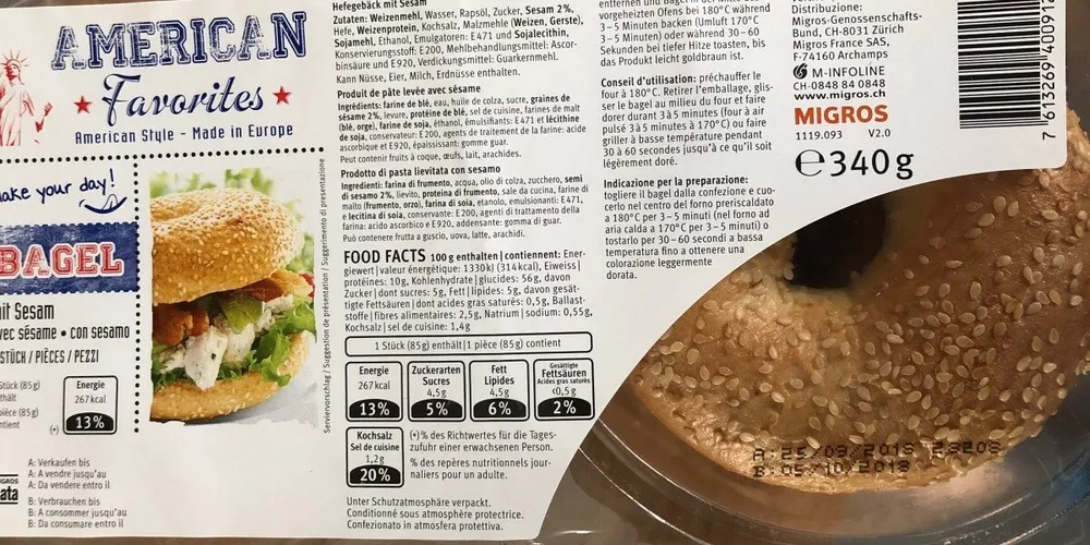 Bagel avec sésame