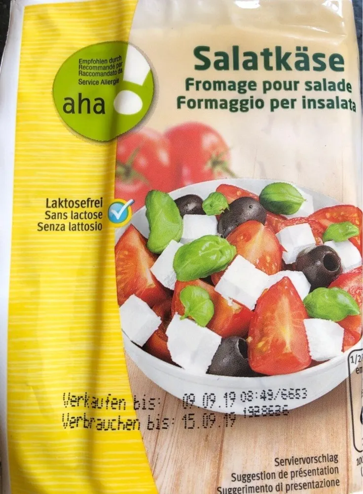 Fromage pour salade sans lactose