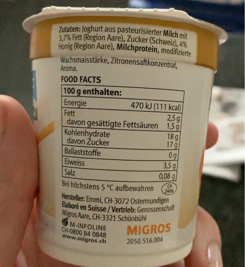 Honig joghurt