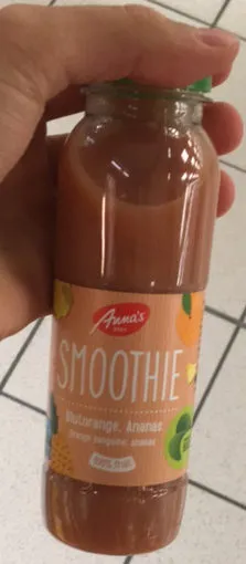 Smoothie orange sanguine, ananas