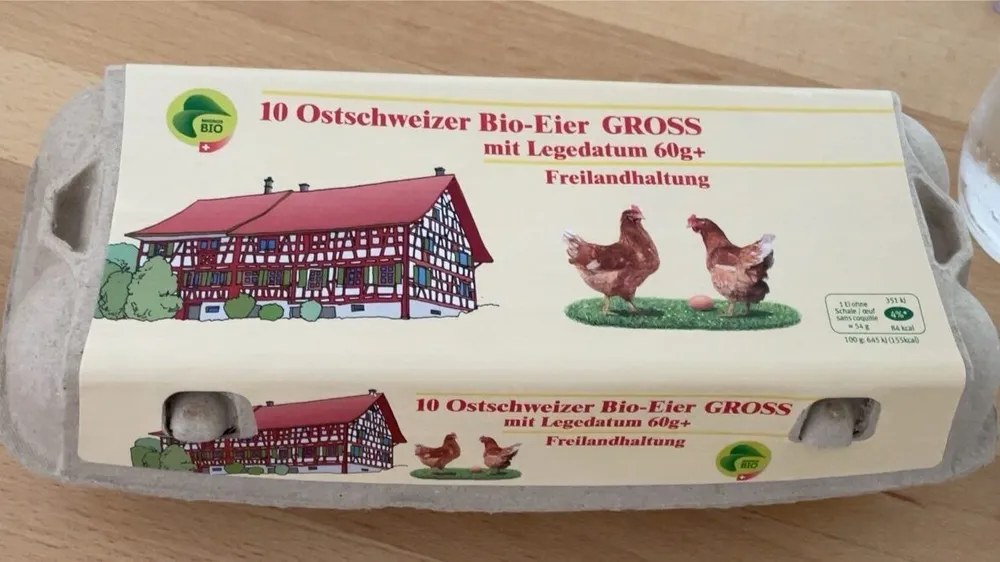 Ostschweizer bio eier gross