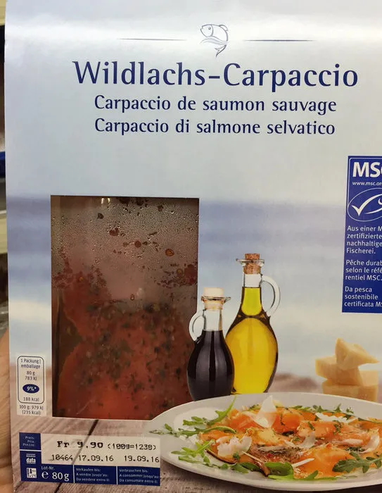Carpaccio de Saumon Sauvage