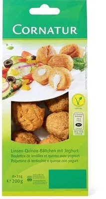 Boulettes de lentilles et quinoa avec yogourt