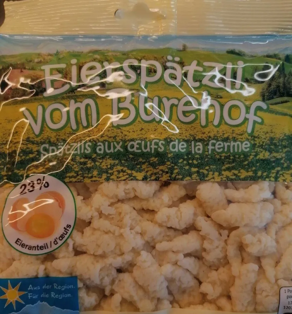Eierspätzli vom Buurehof
