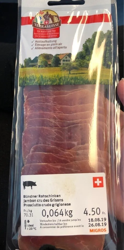 Jambon cru des Grisons