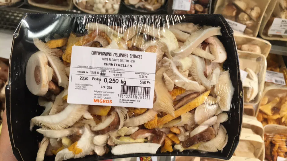 Champignons mélangés émincés : Chanterelles