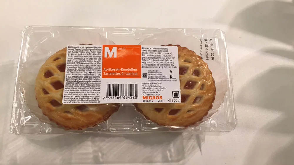Tartelettes à l'abricot