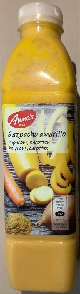 Gazpacho amarillo (poivrons, carottes)