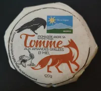 Tomme aux amandes grillées et miel