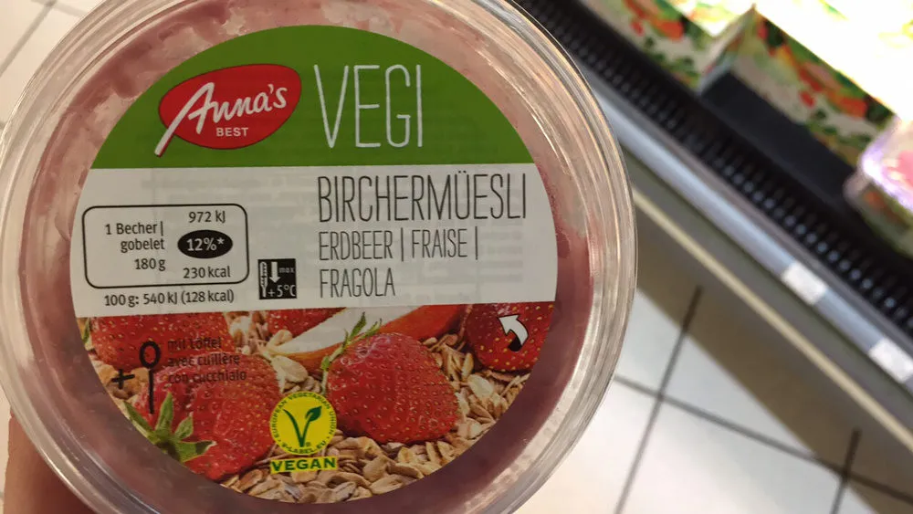 Vegi Birchermüesli Fraise