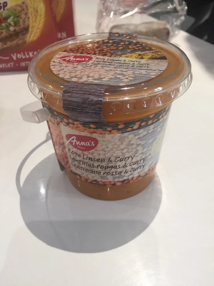 Soupe lentille curry