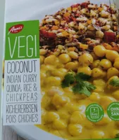 Coconut indian curry quinoa rice & chickpeas