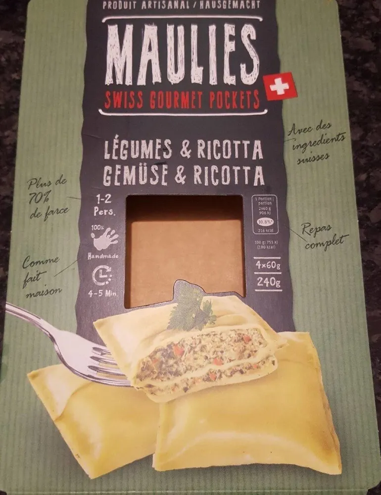 Maulies légumes & ricotta