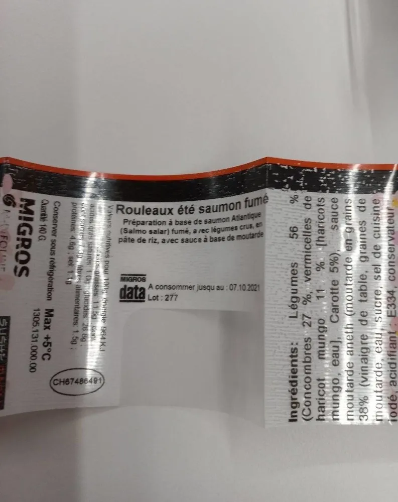Rouleaux été saumon fumé