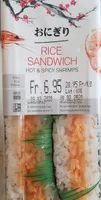 Rice Sandwich hot & spicy shrimps