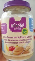 Apfel-Banane mit Vollkorn-Getreide