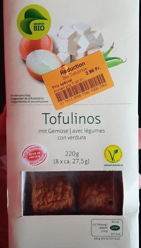 Tofulinos avec légumes