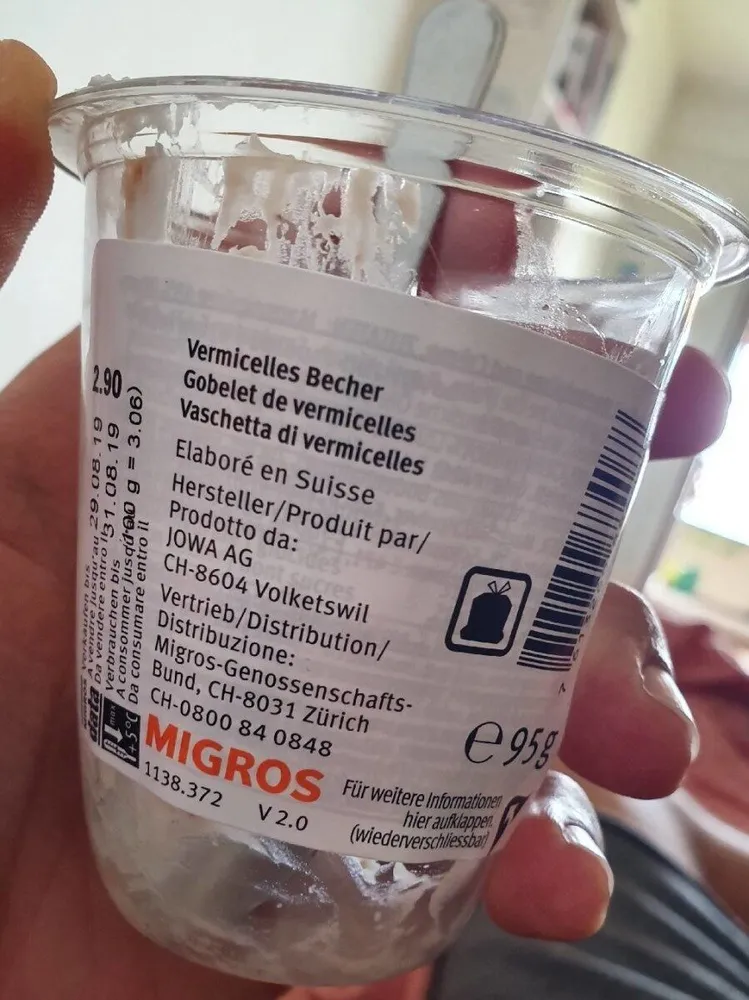 Vermicelles Becher