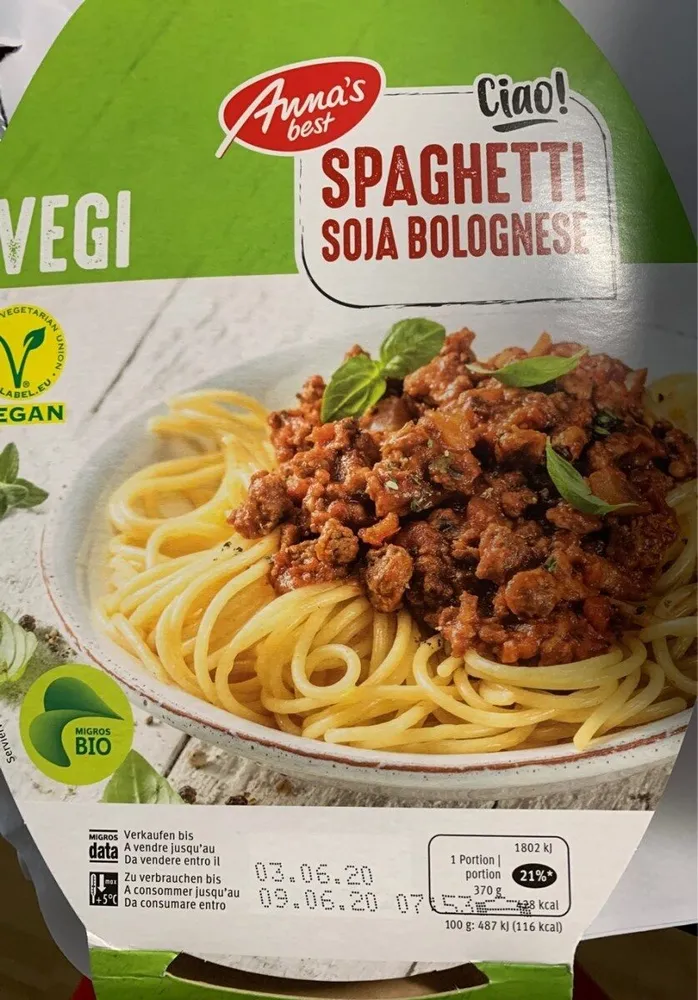 Vegi Bolognese au Soja