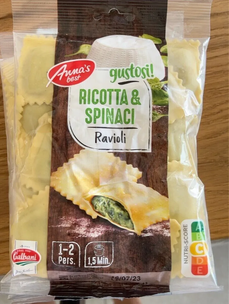 Ravioli ricotta & Spinaci
