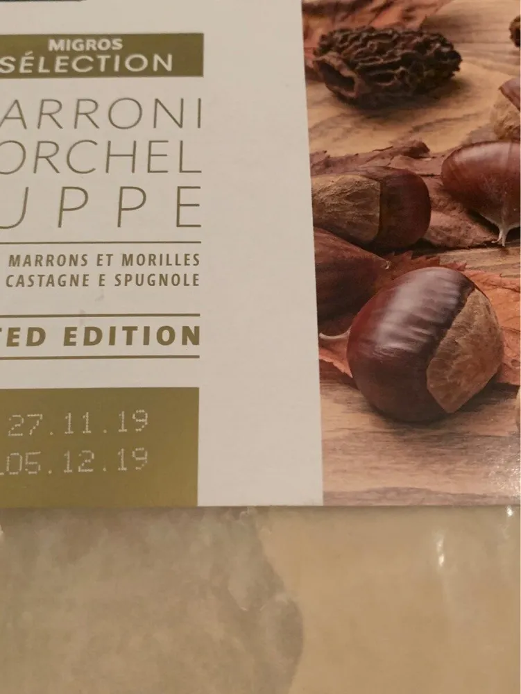 Marroni morchel suppe