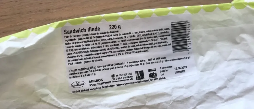 Daily Sandwich dinde