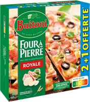 BUITONI FOUR A PIERRE Pizza surgelée Royale 2+1 offerte (3x335g)
