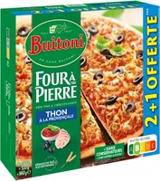 BUITONI FOUR A PIERRE Pizza surgelée Thon à la Provençale2 +1off3x320g